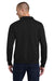 Jerzees 4528M/4528MR Mens Super Sweats NuBlend Pill Resistant Fleece 1/4 Zip Sweatshirt Black Model Back