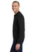 Jerzees 4528M/4528MR Mens Super Sweats NuBlend Pill Resistant Fleece 1/4 Zip Sweatshirt Black Model Side