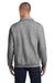 Jerzees 4528M/4528MR Mens Super Sweats NuBlend Pill Resistant Fleece 1/4 Zip Sweatshirt Oxford Grey Model Back