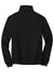Jerzees 4528M/4528MR Mens Super Sweats NuBlend Pill Resistant Fleece 1/4 Zip Sweatshirt Black Flat Back