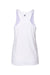 Badger 4166 Womens B-Core Moisture Wicking Racerback Tank Top White Flat Back