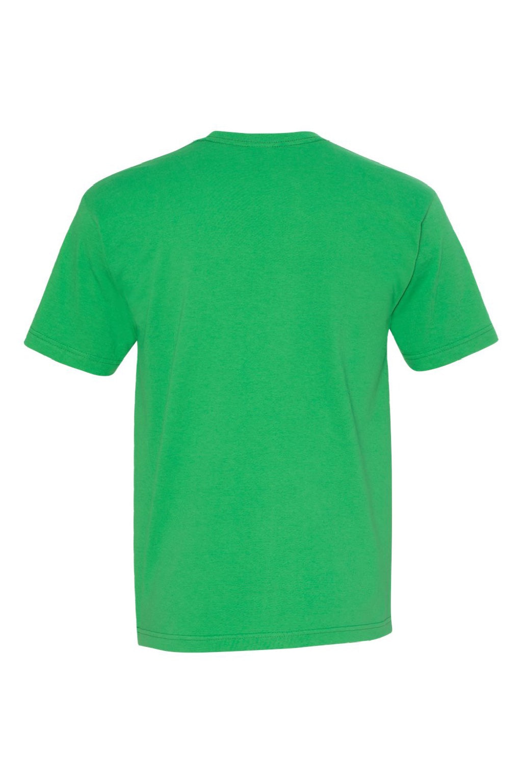 Bayside 5040 Mens USA Made Short Sleeve Crewneck T-Shirt Irish Kelly Green Flat Back