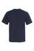 Bayside 5040 Mens USA Made Short Sleeve Crewneck T-Shirt Dark Navy Blue Flat Back