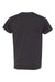 Bayside 5010 Mens USA Made Short Sleeve Crewneck T-Shirt Heather Charcoal Grey Flat Back