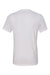 Bella + Canvas BC3415/3415C/3415 Mens Short Sleeve V-Neck T-Shirt Solid White Flat Back