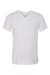 Bella + Canvas BC3415/3415C/3415 Mens Short Sleeve V-Neck T-Shirt Solid White Flat Front