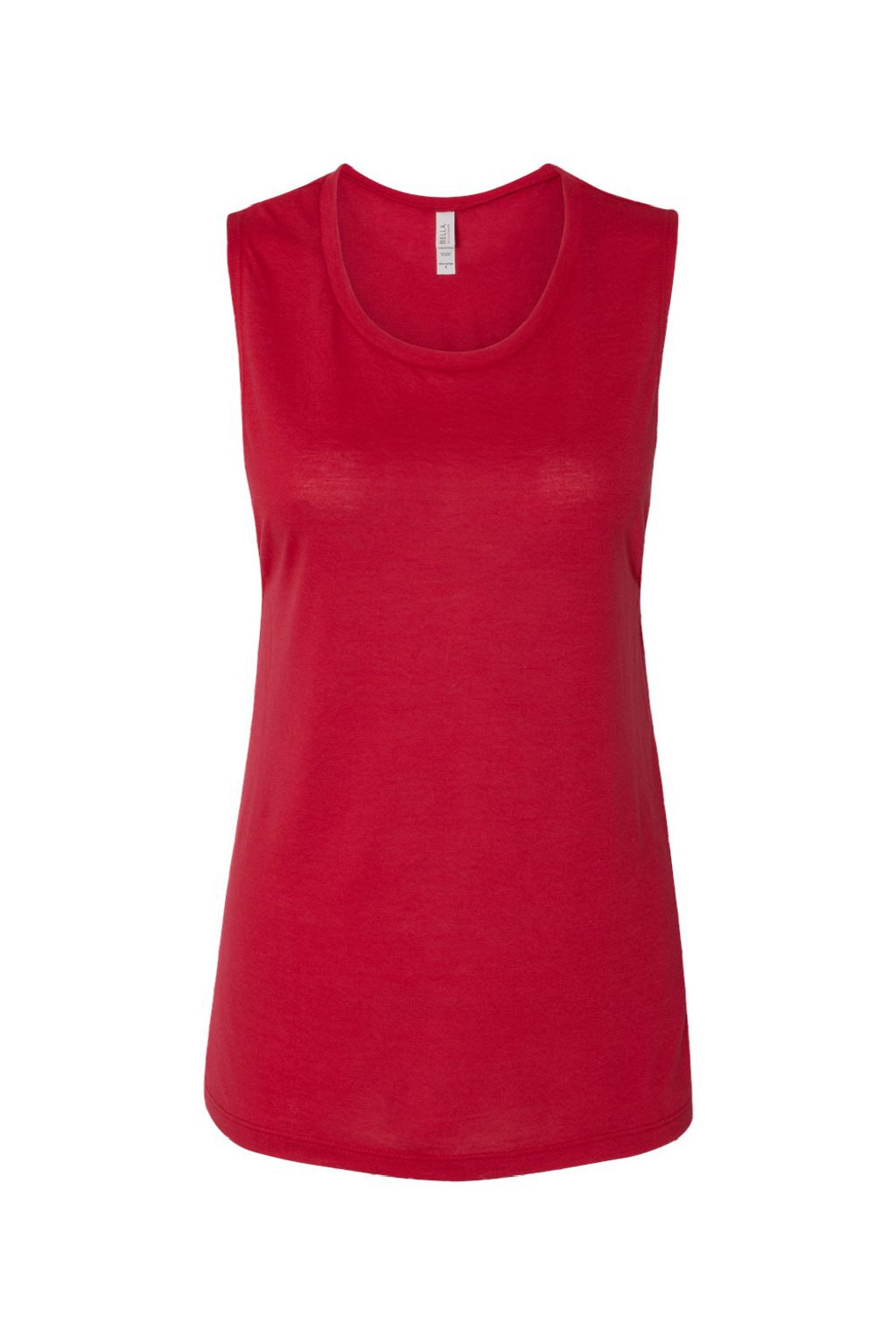 Bella + Canvas BC8803/8803 Womens Flowy Muscle Tank Top Red Flat Front