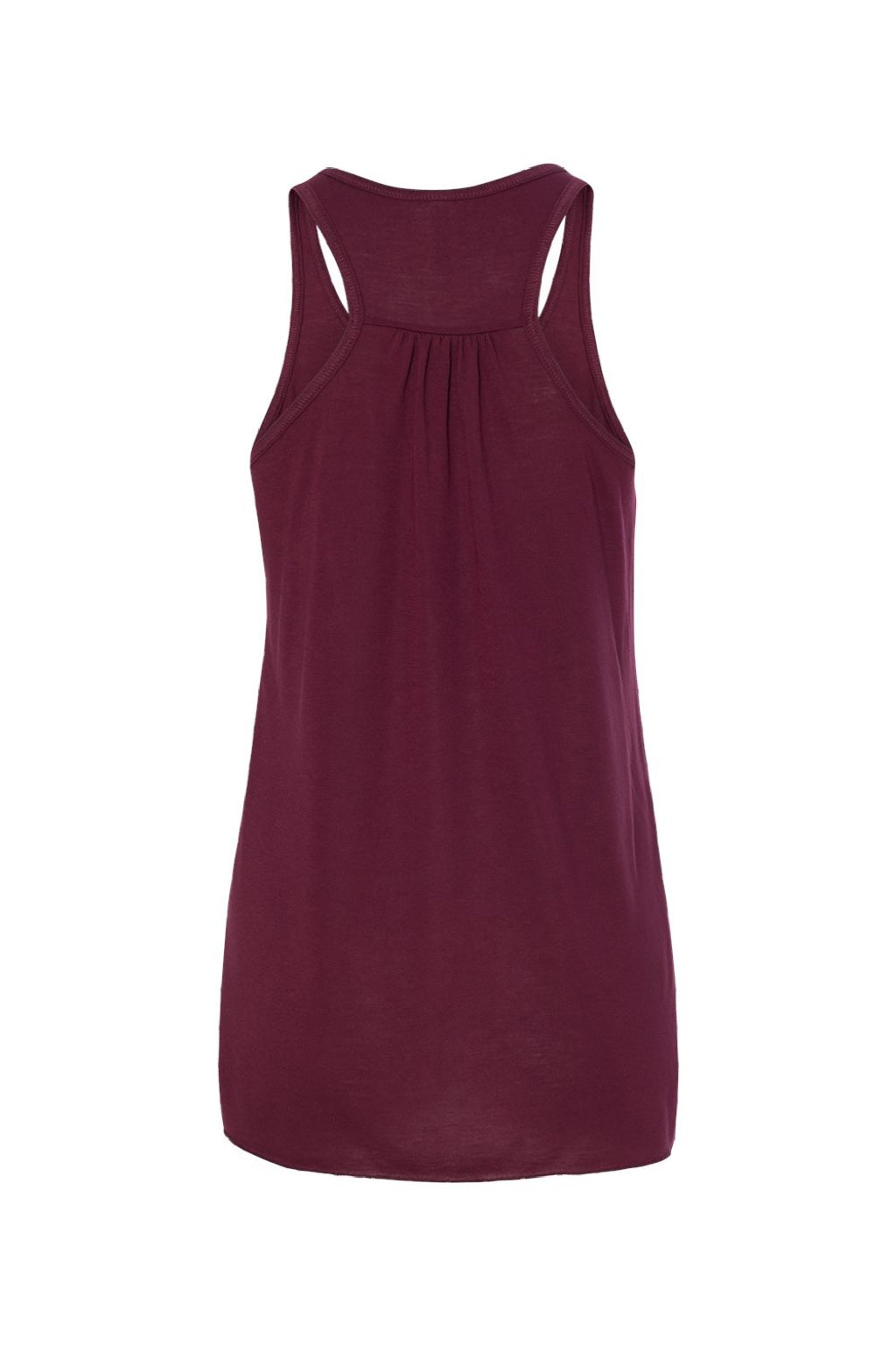 Bella + Canvas BC8800/8800 Womens Flowy Tank Top Maroon Flat Back