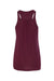 Bella + Canvas BC8800/8800 Womens Flowy Tank Top Maroon Flat Back