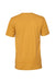 Bella + Canvas BC3001/3001 Mens Jersey Short Sleeve Crewneck T-Shirt Mustard Yellow Flat Back