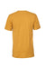 Bella + Canvas BC3001/3001C Mens Jersey Short Sleeve Crewneck T-Shirt Mustard Yellow Flat Back