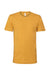 Bella + Canvas BC3001/3001 Mens Jersey Short Sleeve Crewneck T-Shirt Mustard Yellow Flat Front