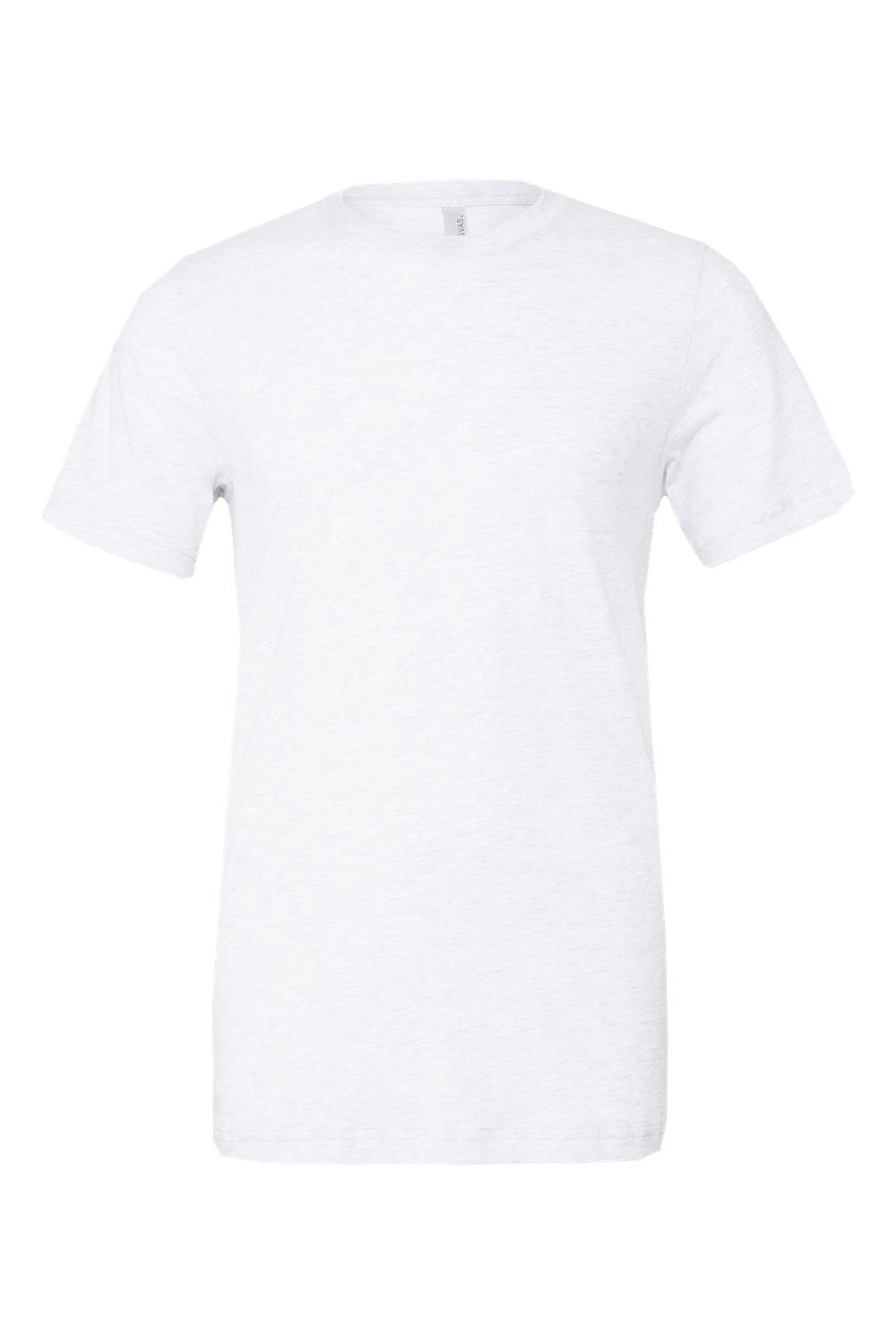 Bella + Canvas BC3413/3413C/3413 Mens Short Sleeve Crewneck T-Shirt Solid White Flat Front