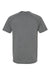 Bella + Canvas 3201 Mens CVC Raglan Short Sleeve Crewneck T-Shirt Heather Deep Grey Flat Back