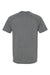 Bella + Canvas 3201 Mens CVC Raglan Short Sleeve Crewneck T-Shirt Heather Deep Grey Flat Back