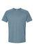 Bella + Canvas 3201 Mens CVC Raglan Short Sleeve Crewneck T-Shirt Heather Slate Flat Front