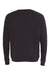 Bella + Canvas BC3945/3945 Mens Fleece Crewneck Sweatshirt Black Flat Back