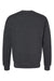 Bella + Canvas BC3945/3945 Mens Fleece Crewneck Sweatshirt Heather Dark Grey Flat Back