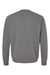Bella + Canvas BC3945/3945 Mens Fleece Crewneck Sweatshirt Heather Deep Grey Flat Back
