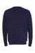 Bella + Canvas BC3945/3945 Mens Fleece Crewneck Sweatshirt Navy Blue Flat Back