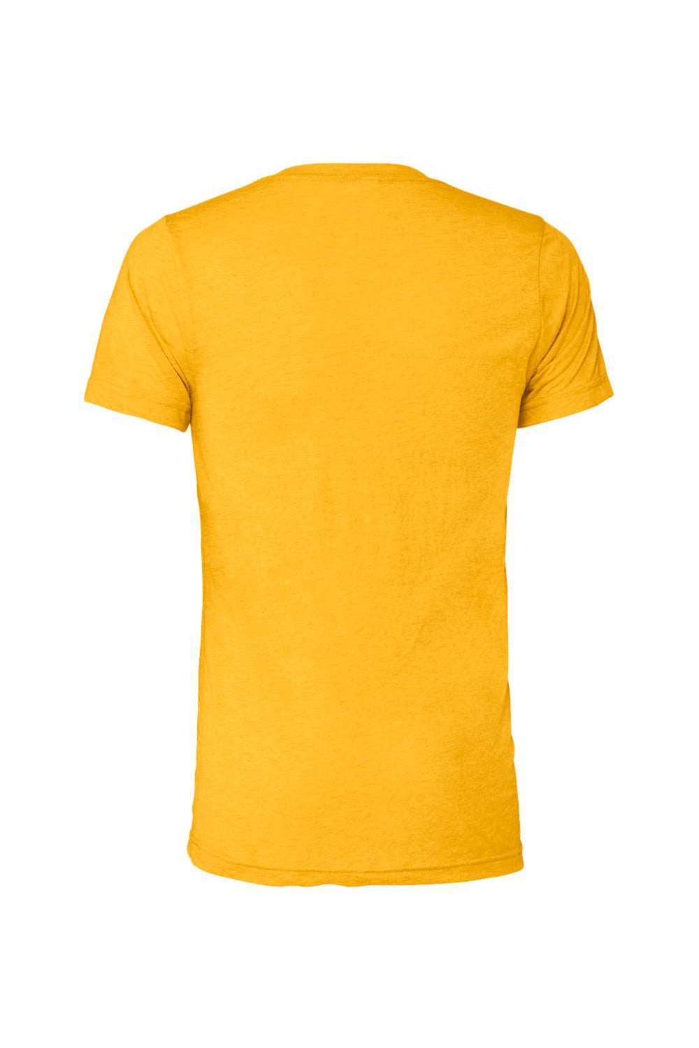 Bella + Canvas BC3413/3413C/3413 Mens Short Sleeve Crewneck T-Shirt Yellow Gold Flat Back