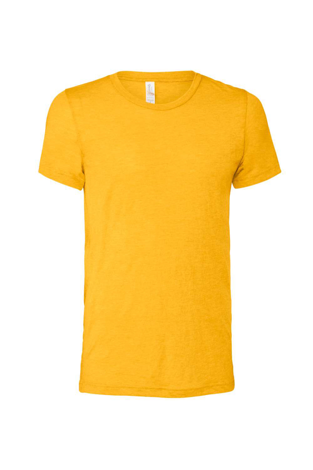 Bella + Canvas BC3413/3413C/3413 Mens Short Sleeve Crewneck T-Shirt Yellow Gold Flat Front