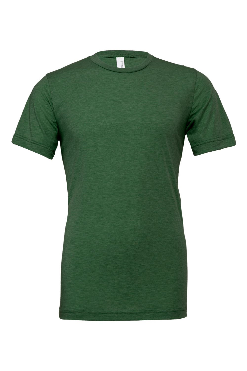 Bella + Canvas BC3413/3413C/3413 Mens Short Sleeve Crewneck T-Shirt Grass Green Flat Front