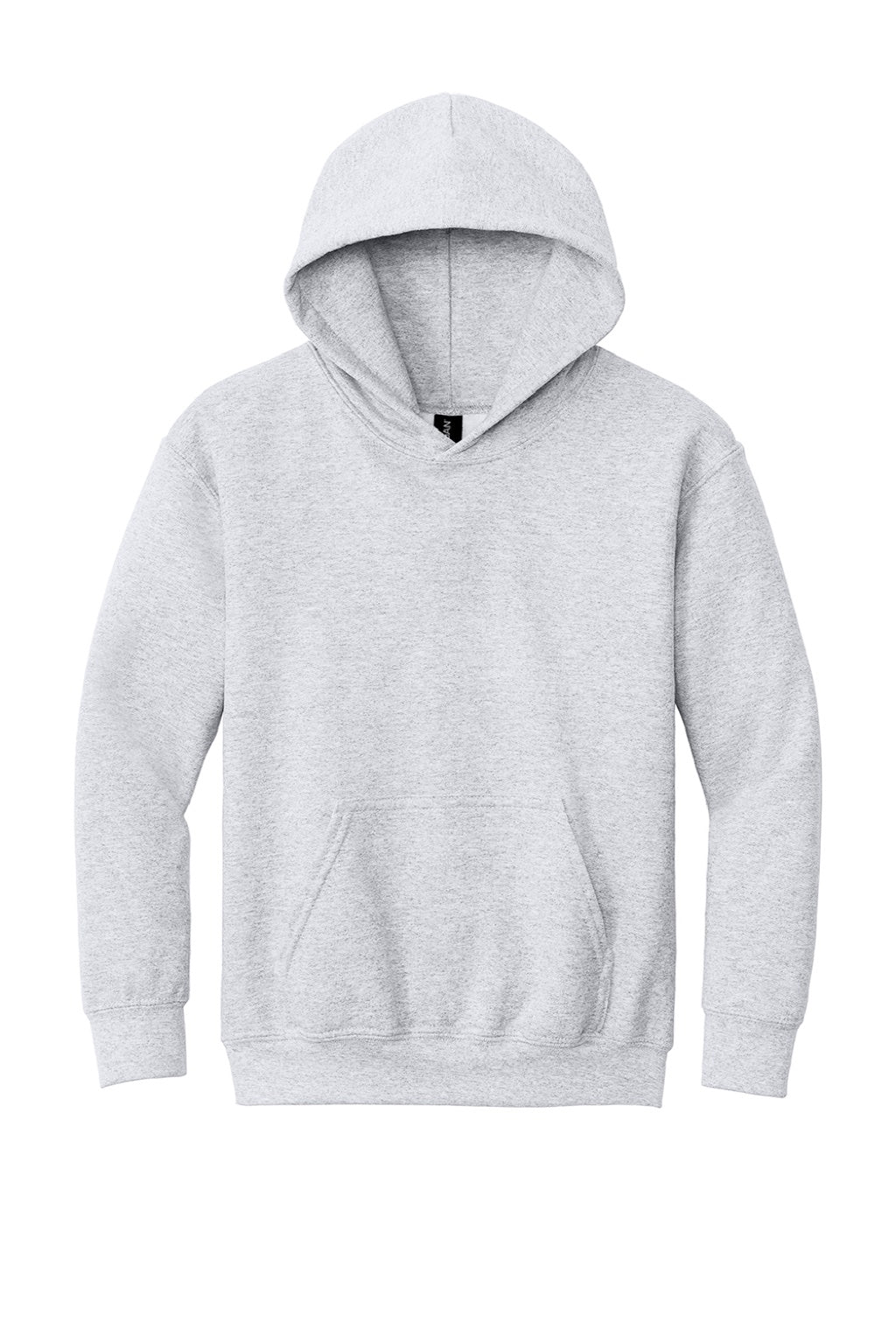 Gildan 18500B Youth Pill Resistant Hooded Sweatshirt Hoodie w/ Pouch Pocket Ash Grey Flat Front