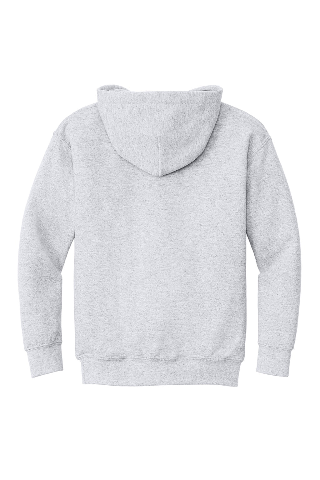 Gildan 18500B Youth Pill Resistant Hooded Sweatshirt Hoodie w/ Pouch Pocket Ash Grey Flat Back