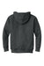 Gildan 18500B Youth Pill Resistant Hooded Sweatshirt Hoodie w/ Pouch Pocket Fan Heather Charcoal Grey Flat Back