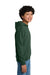 Gildan 18500B Youth Pill Resistant Hooded Sweatshirt Hoodie w/ Pouch Pocket Fan Dark Green Model Side