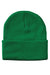 Sportsman Hats SP12 Unisex Solid Cuffed Beanie Kelly Green Flat Front