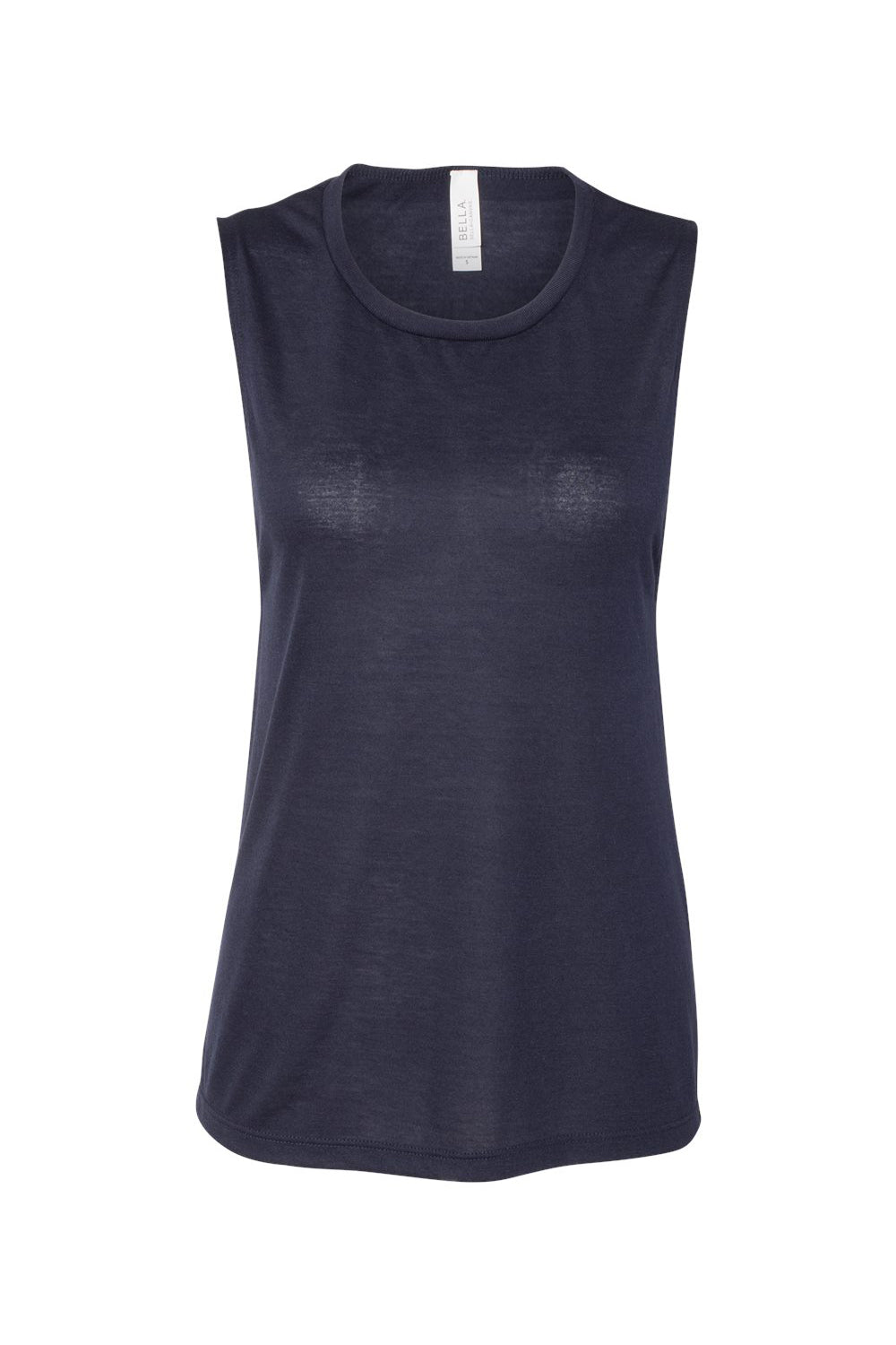 Bella + Canvas BC8803/B8803/8803 Womens Flowy Muscle Tank Top Midnight Blue Flat Front