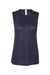 Bella + Canvas BC8803/B8803/8803 Womens Flowy Muscle Tank Top Midnight Blue Flat Front