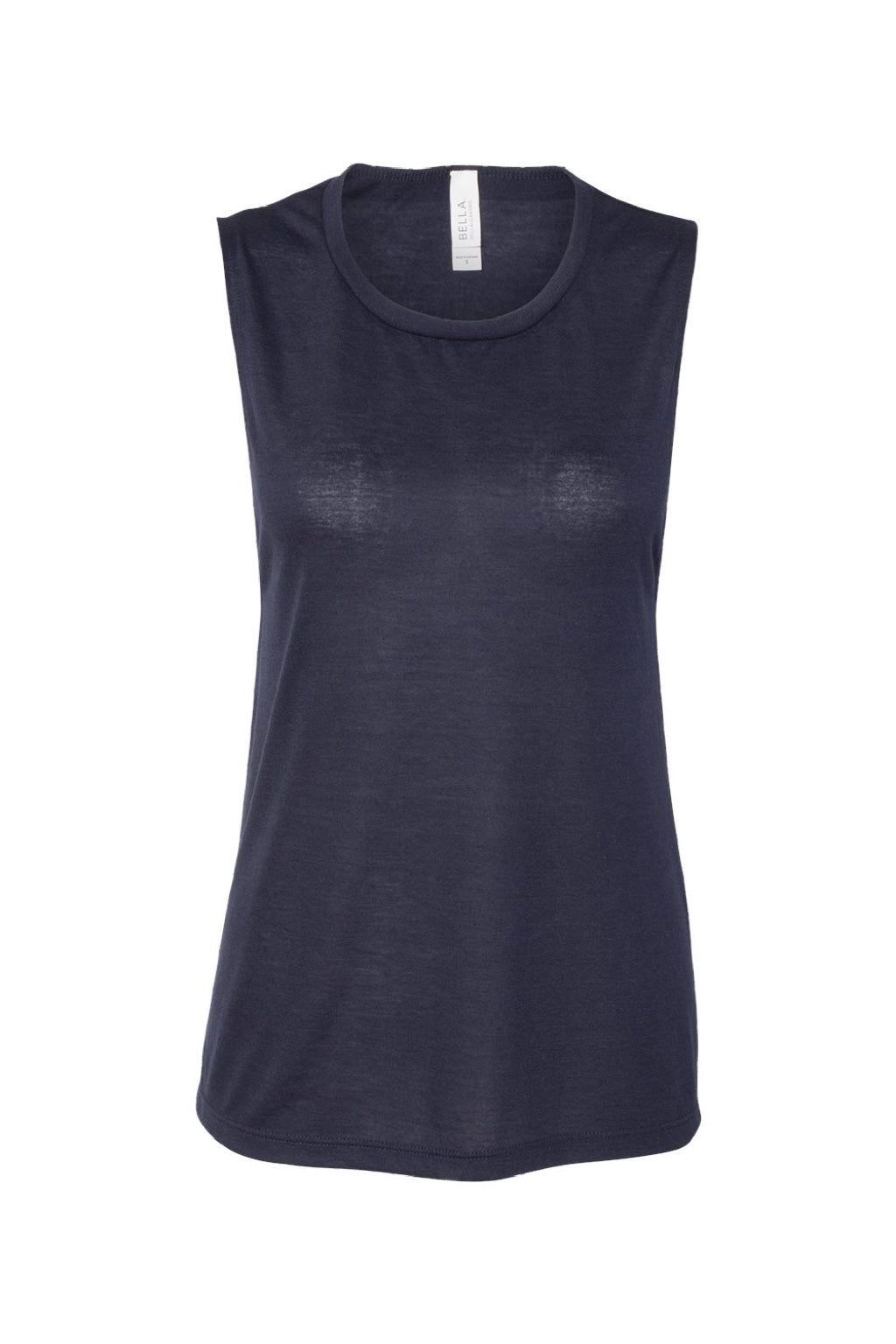 Bella + Canvas BC8803/8803 Womens Flowy Muscle Tank Top Midnight Blue Flat Front