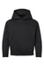 LAT 2296 Youth Fleece Hooded Sweatshirt Hoodie Black Flat Front