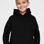 LAT Youth Fleece Hooded Sweatshirt Hoodie w/ Pouch Pocket - Black