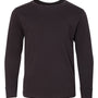 LAT Youth Fine Jersey Long Sleeve Crewneck T-Shirt - Black - NEW