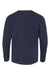 LAT 6201 Youth Fine Jersey Long Sleeve Crewneck T-Shirt Navy Blue Flat Back