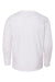 LAT 6201 Youth Fine Jersey Long Sleeve Crewneck T-Shirt White Flat Back
