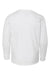 LAT 6201 Youth Fine Jersey Long Sleeve Crewneck T-Shirt White Flat Back
