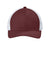 Sport-Tek Hats STC46 Mens Club Adjustable Trucker Hat Maroon/White Flat Front