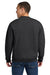 Jerzees 4662M/4662MR Mens Super Sweats NuBlend Pill Resistant Fleece Crewneck Sweatshirt Heather Black Model Back
