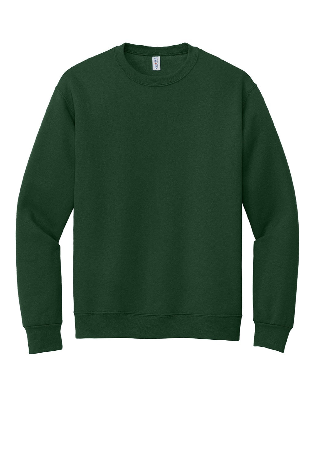Jerzees 4662M/4662MR Mens Super Sweats NuBlend Pill Resistant Fleece Crewneck Sweatshirt Forest Green Flat Front
