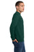 Jerzees 4662M/4662MR Mens Super Sweats NuBlend Pill Resistant Fleece Crewneck Sweatshirt Forest Green Model Side