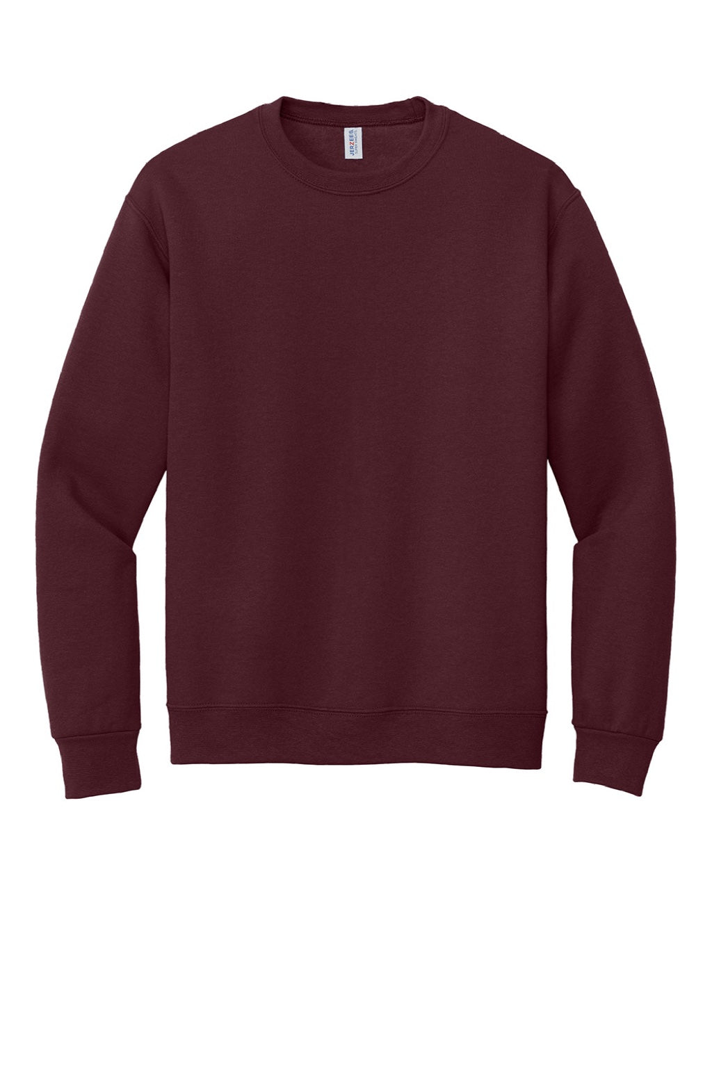 Jerzees 4662M/4662MR Mens Super Sweats NuBlend Pill Resistant Fleece Crewneck Sweatshirt Maroon Flat Front