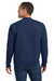 Jerzees 4662M/4662MR Mens Super Sweats NuBlend Pill Resistant Fleece Crewneck Sweatshirt Navy Blue Model Back