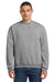 Jerzees 4662M/4662MR Mens Super Sweats NuBlend Pill Resistant Fleece Crewneck Sweatshirt Oxford Grey Model Front