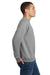 Jerzees 4662M/4662MR Mens Super Sweats NuBlend Pill Resistant Fleece Crewneck Sweatshirt Oxford Grey Model Side