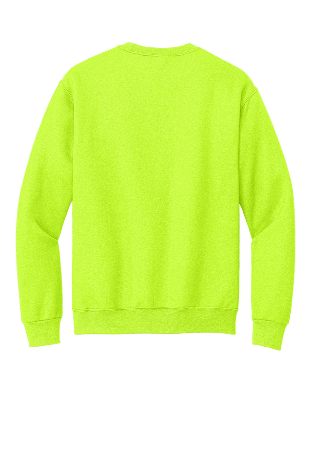 Jerzees 4662M/4662MR Mens Super Sweats NuBlend Pill Resistant Fleece Crewneck Sweatshirt Safety Green Flat Back